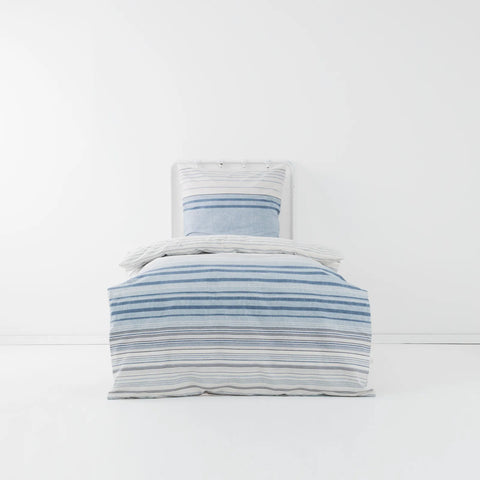 Karaca Home Aspen Blaues Bettbezug Set (155x220 cm) Öko-Tex Zertifiziert