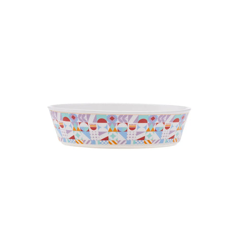 Karaca Lyra Bunt Oval Backformen 22 cm