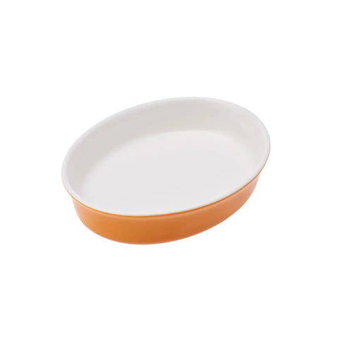 Karaca Lyra Orange Oval Backformen 25 cm