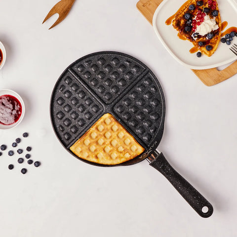 Karaca Love of Kitchen Waffle Pfanne Grau 26 cm
