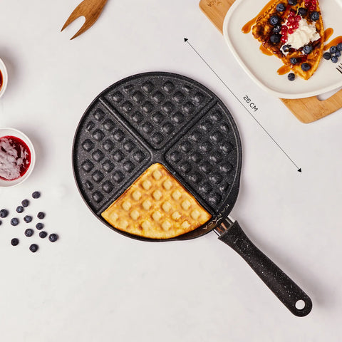 Karaca Love of Kitchen Waffle Pfanne Grau 26 cm