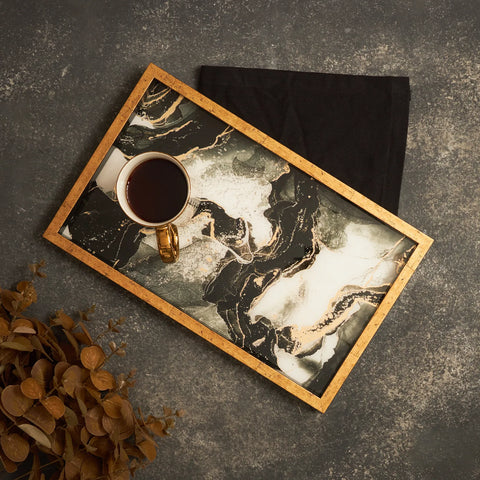 Karaca Home Moroccan Marble Tablett 40x25 cm