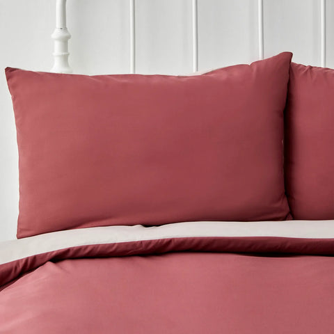 Karaca Home Burgund&Beige Doppel Bettbezug Set (200 x 200 cm)