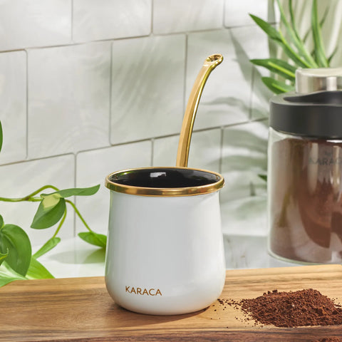 Karaca Troy Mittelgroße Kaffeekanne Weiß 