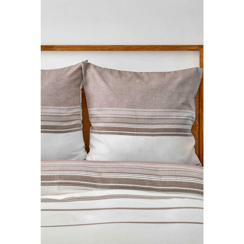 Karaca Home Braun Dobby Woven Doppel Bettbezug Set (200 x 200 cm) Öko-Tex Zertifiziert