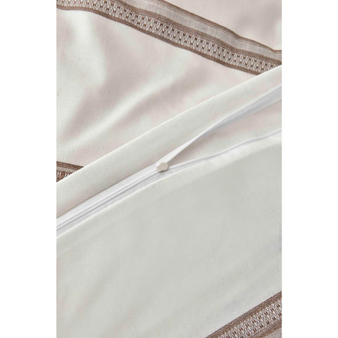 Karaca Home Braun Dobby Woven Doppel Bettbezug Set (200 x 200 cm) Öko-Tex Zertifiziert