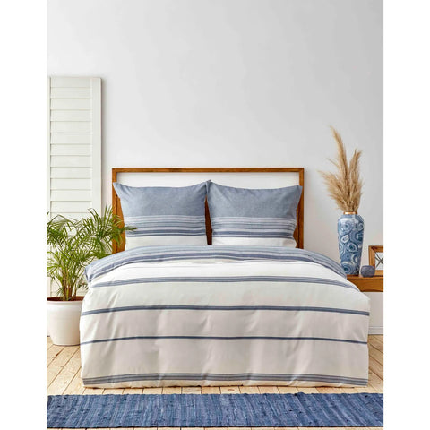 Karaca Home Indigo Dobby Woven Doppel Bettbezug Set (200 x 200 cm) Öko-Tex Zertifiziert