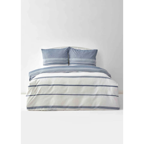 Karaca Home Indigo Dobby Woven Doppel Bettbezug Set (200 x 200 cm) Öko-Tex Zertifiziert