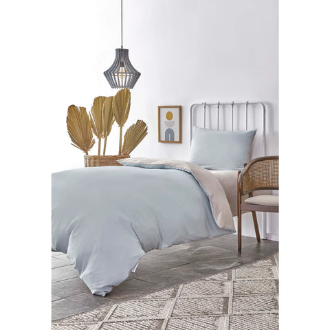 Karaca Home Mintgrün&Beige Bettbezug Set Einzeln (135X200 cm)