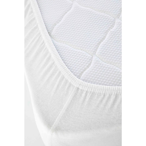 Karaca Home Jersey Spannbetlaken weiß (140x200 cm) Öko-Tex zertifiziert