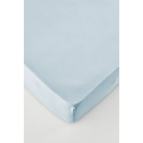 Karaca Home Jersey Fitted Bettlaken Hellblau (200x200 cm) Öko-Tex Zertifiziert