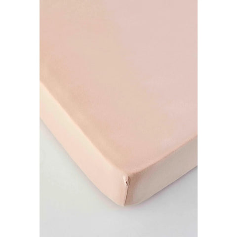Karaca Home Jersey Fitted Bettlaken Lachs Rosa (140x200 cm) Öko-Tex Zertifiziert