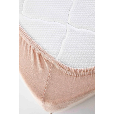 Karaca Home Jersey Fitted Bettlaken Lachs Rosa (140x200 cm) Öko-Tex Zertifiziert