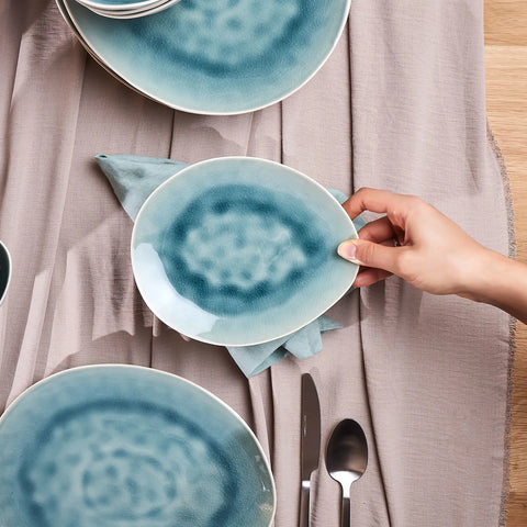 Karaca Turquoise Reactive 18 Teilige Geschirr Set für 6 Personen