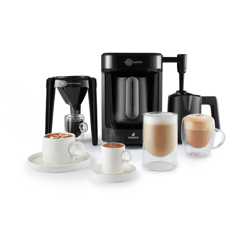 Karaca Hatır Barista Cappuccino und Türkische Kaffee Maschine Anthrazit