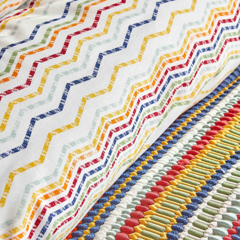 Karaca Home Alegra Mood Multi Bettbezug-Set für Doppelbetten aus 100 % Baumwolle