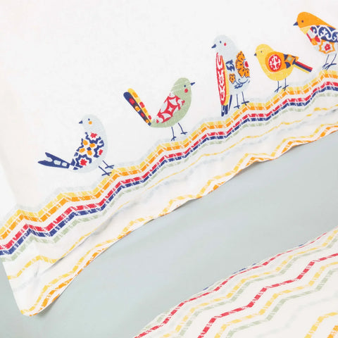 Karaca Home Alegra Mood Multi Bettbezug-Set für Doppelbetten aus 100 % Baumwolle