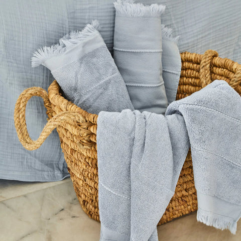 4 Elemente Blau Grau Doppelbett Tagesdecke Wasser