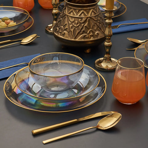 Karaca Pop Up Fancy 24-teiliges Geschirr- und Glasset für 6 Personen