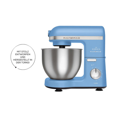 Karaca Mastermaid Chef Küchenmaschine Royal Blau 1500W 5 LT  