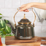 Karaca Troy Vintage Wasserkocher Schwarz