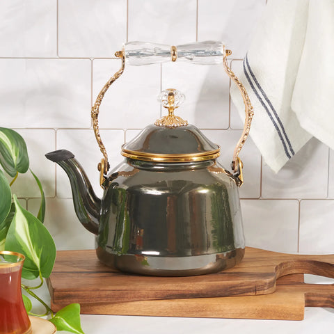 Karaca Troy Vintage Wasserkocher Schwarz