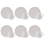 Karaca Nimo Kaffeetassen Set für 6 Personen 90 ml