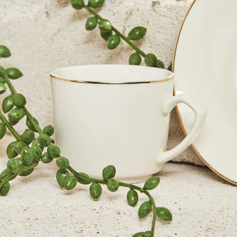 Karaca Tuba Porzellan Kaffeetassen-Set für 6 Personen 85 ml