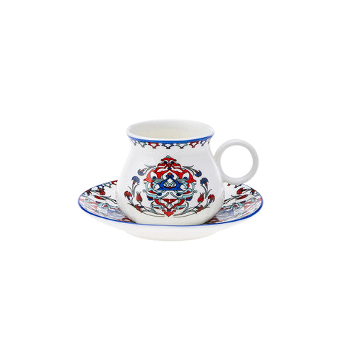 Karaca Hattat Kaffeetassen-Set für 6 Personen 90 ml