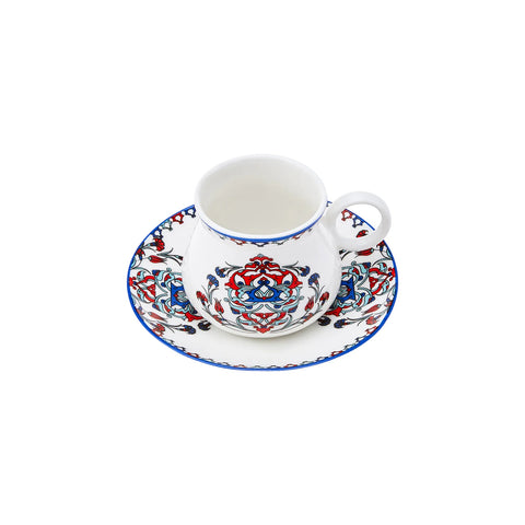 Karaca Hattat Kaffeetassen-Set für 6 Personen 90 ml