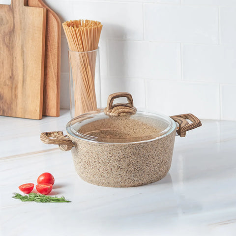 Karaca Wood Silber Bio Granite Topf 24 cm