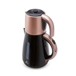 Karaca Daystar 2 in 1 Teekocher mit Stahl Teekanne Rosegold