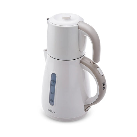 Karaca Daystar 2 in 1 Teekocher Latte mit Stahl Teekanne