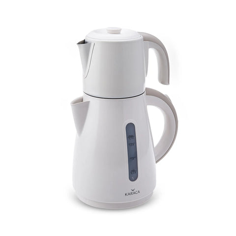 Karaca Daystar 2 in 1 Teekocher Latte mit Stahl Teekanne