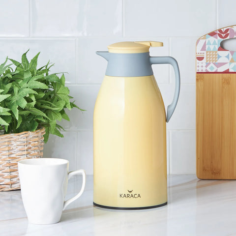 Karaca Smurf Gelb Thermoskanne 1,9 Liter