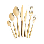 Karaca Laurel Dual Gold 42-teiliges Besteckset mit Box