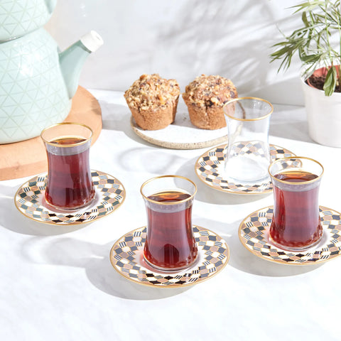 Karaca Hasır 12-teiliges Teeset für 6 Personen