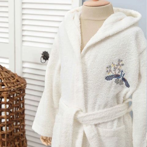 Karaca Home Dina 100% Baumwolle Bademantel für 6-8 Jahre alte Kinder