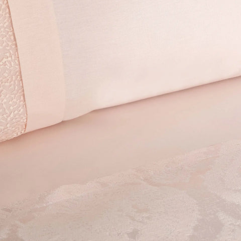 Karaca Home Aura Powder Lacy 100% Baumwolle Private Double Pique Set