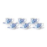 Karaca Magnolia Kaffeetassen-Set für 6 Personen 100 ml