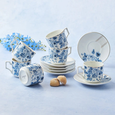 Karaca Magnolia Kaffeetassen-Set für 6 Personen 100 ml