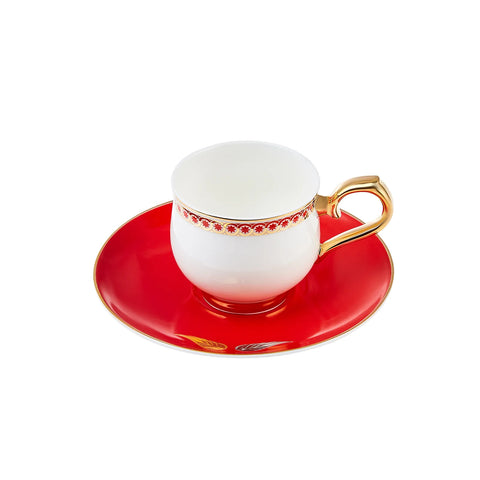 Karaca Unicef Selcuk Methode & Demet Akbag Kaffeetassen-Set 90 ml für 2 Personen 