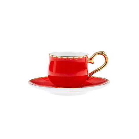 Karaca Unicef Selcuk Methode & Demet Akbag Kaffeetassen-Set 90 ml für 2 Personen 