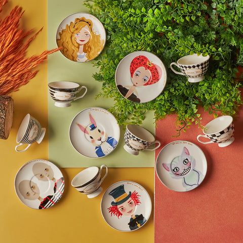 Karaca Alice Kaffeetassen-Set für 6 Personen 80 ml
