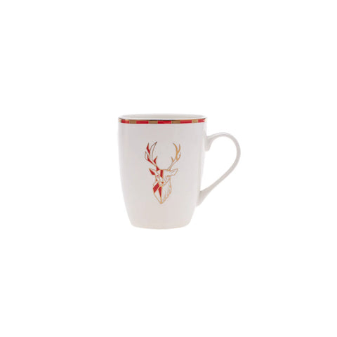 Karaca Aries Becher Rot Gelb 340 ml