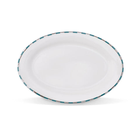 Karaca Aries Fischteller Grün 21 cm