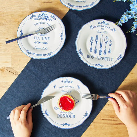 Karaca Antique 4 Piece Cake Set 