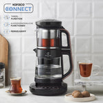 Karaca Caysever Robotea Teemaschine mit Sprachfunktion, 1,5 L Rosegold aus Glass