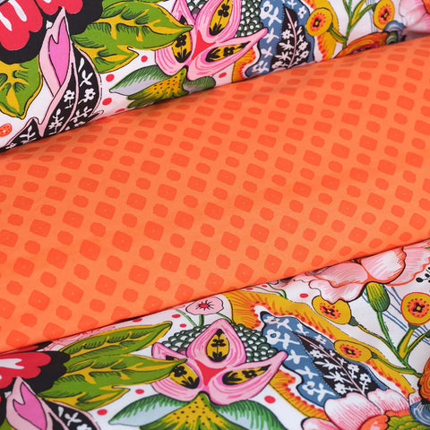 Sarah Anderson Mitsy Orange 100% Baumwolle Doppel Bettbezug & Kissen Set