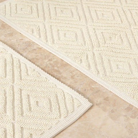 Karaca Home Kelly Esta Mattenset in Creme